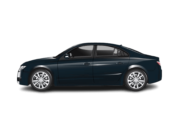 Dark blue sedan car
